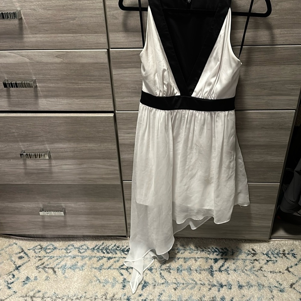 Black and white sexy summer dress